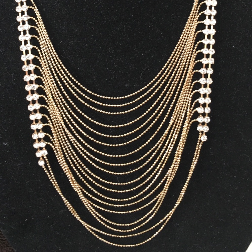 Lucky Star Jewels Layered crystal Necklace